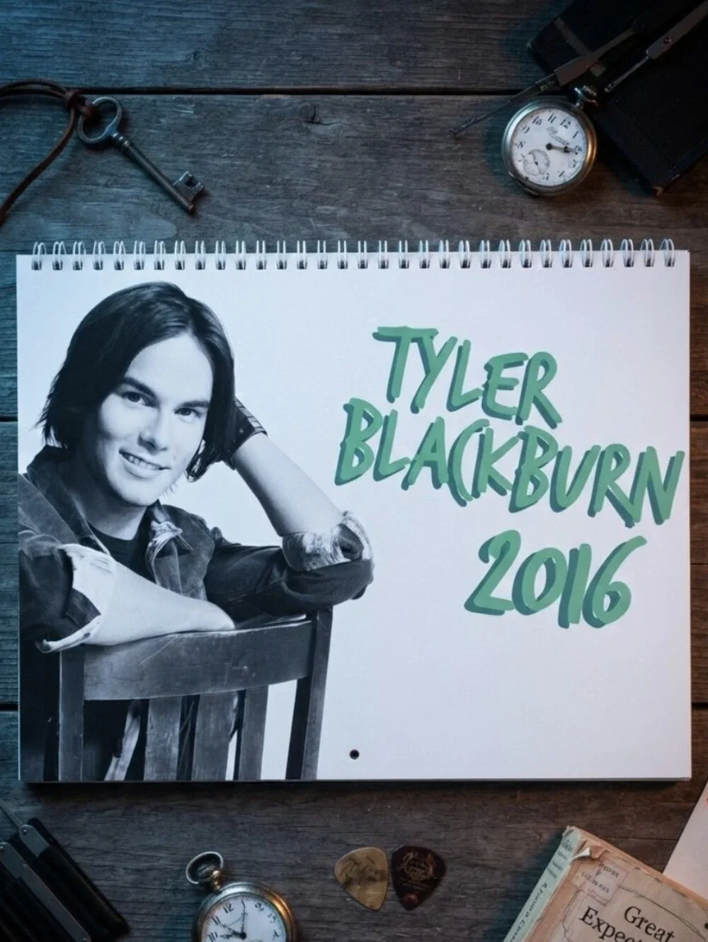 Tyler Blackburn 2016 Calendar Caleb Rivers Pretty Little Liars  Ravenswood